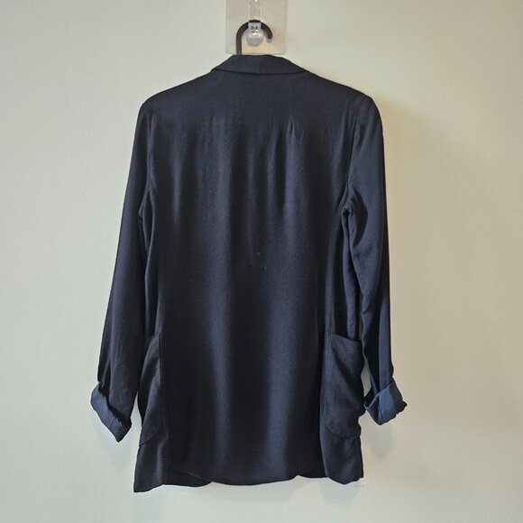 Talula Black Open Front Blazer Size 00 - Picture 2 of 3